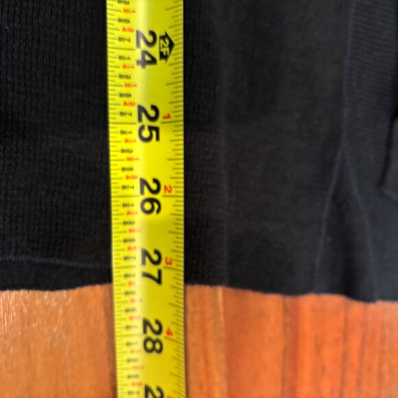 Eileen Fisher Open Front Cardigan Black Organic Cotton Linen XS - Picture 7 of 11